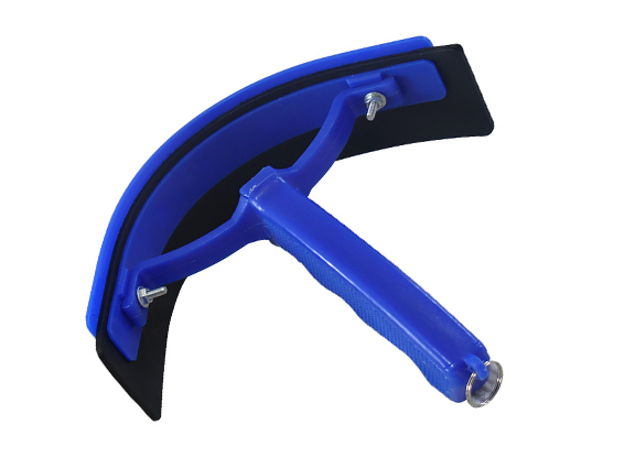 Blue Plastic Horse Sweat Scraper, Water Remover for Livestock Grooming