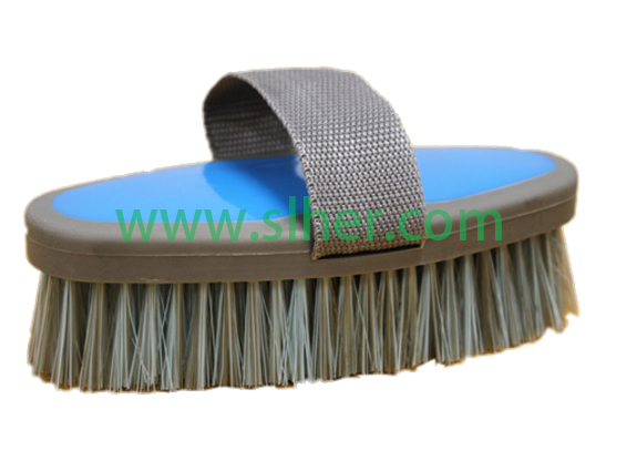 Two-Tone Livestock Body Brush for Horse & Cattle Grooming