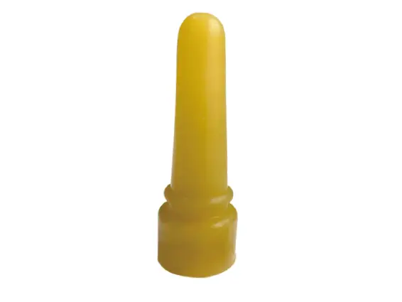 Long-tip silicone teat for lamb milk feeding buckets