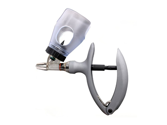 Bottle insert continuous veterinary injector 0.6/1/2/5ml for livestock poultry vaccine injection